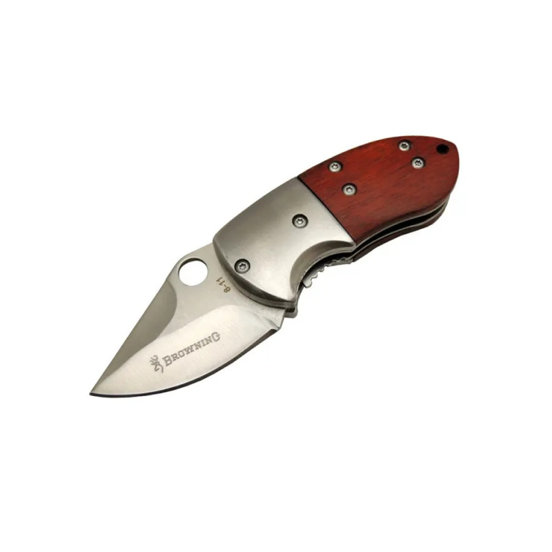 Browning 8-11 Ahşap Mini Tombul Çakı 11,5cm