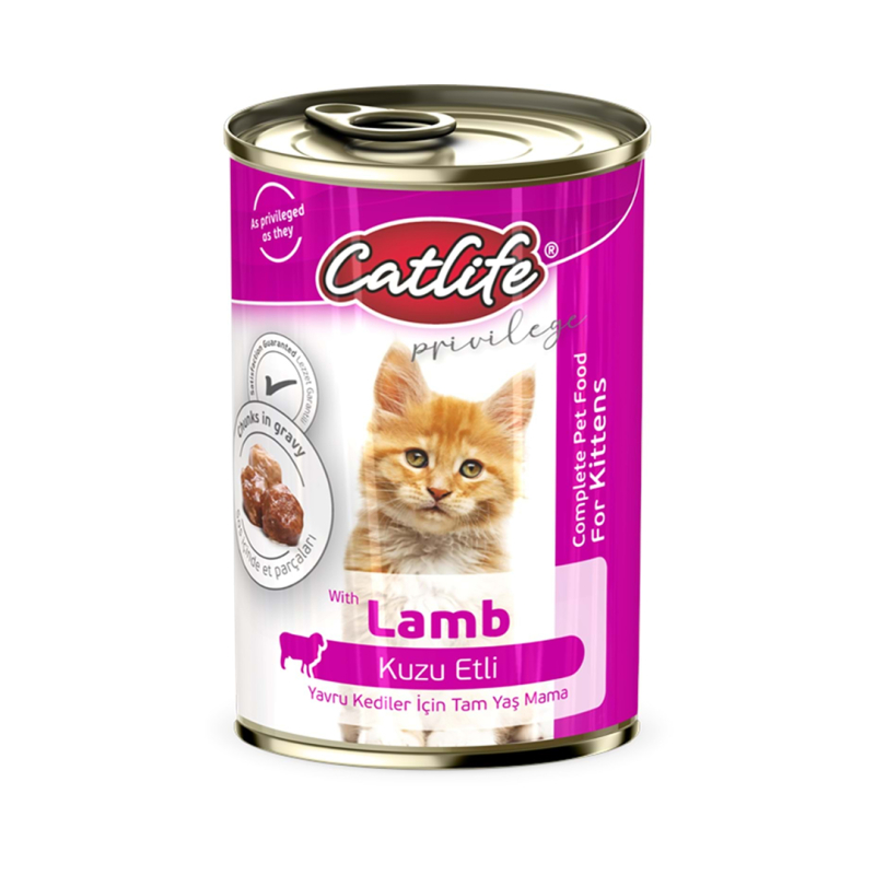 Catlife CLF11 Kitten Kuzu Etli Konserve 400gr 12li