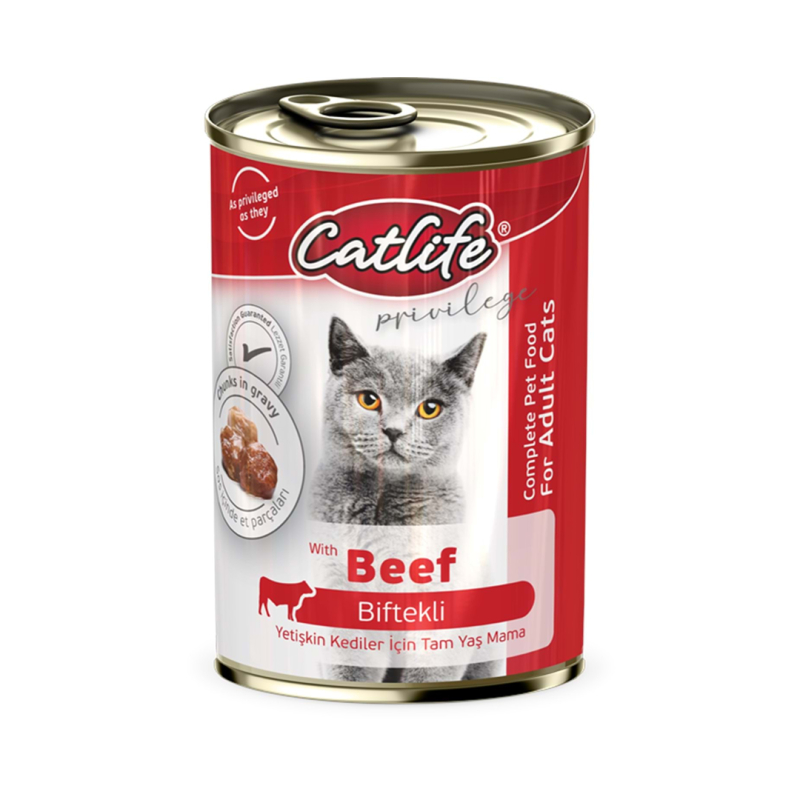 Catlife CLF15 Biftekli Kedi Konserve 400gr 12li