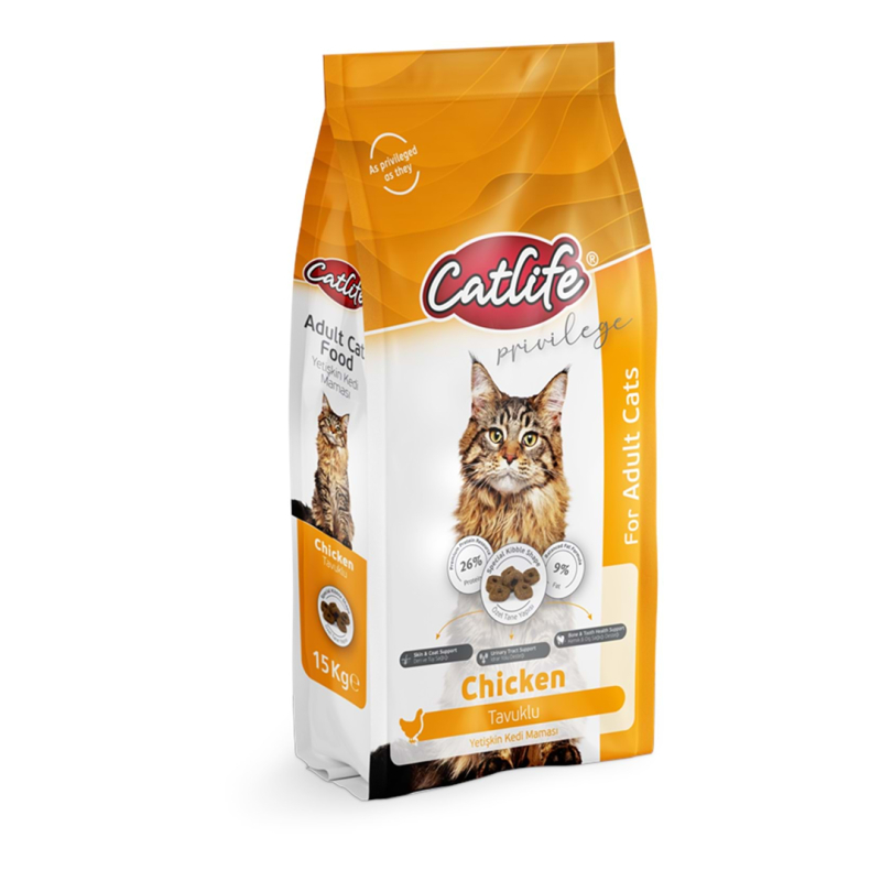 Catlife CLFD02 Tavuklu Yetişkin Kedi Maması 15 kg