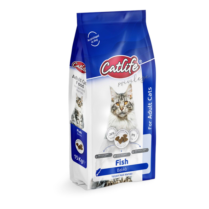 Catlife CLFD03 Balıklı Yetişkin Kedi Maması 15 kg