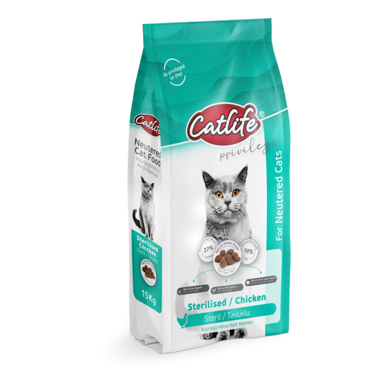 Catlife CLFD06 Tavuklu Sterilised Yetişkin Kedi Maması 15 kg