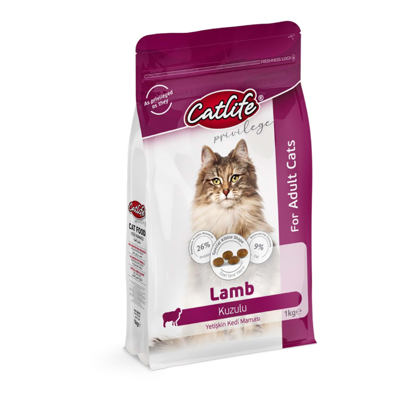 Catlife CLFD11 Kuzu Etli Yetişkin Kedi Maması 1 kg