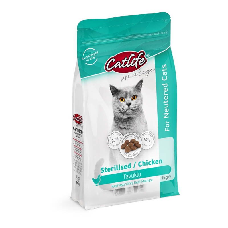 Catlife CLFD12 Tavuklu Sterilised Yetişkin Kedi Maması 1 kg