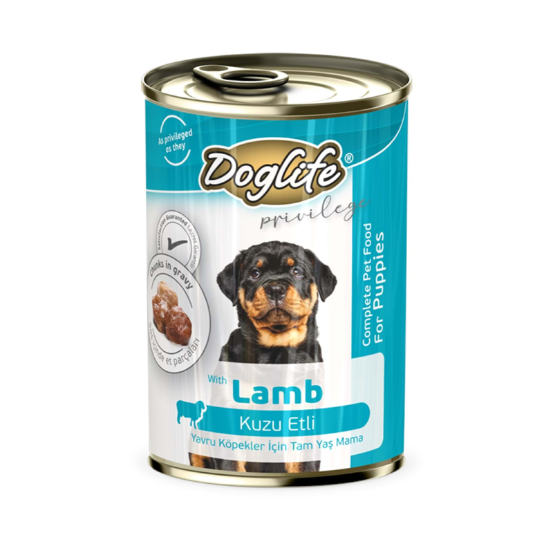 Doglife DLF11 Puppy Kuzu Etli Köpek Konserve 400gr 12li