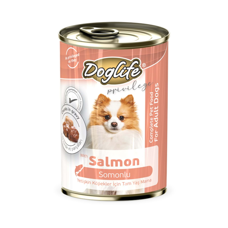 Doglife DLF14 Somonlu Köpek Konserve 400gr 12li