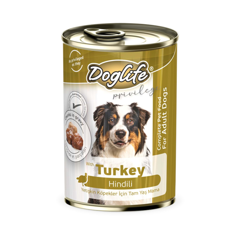 Doglife DLF15 Hindili Köpek Konserve 400gr 12li