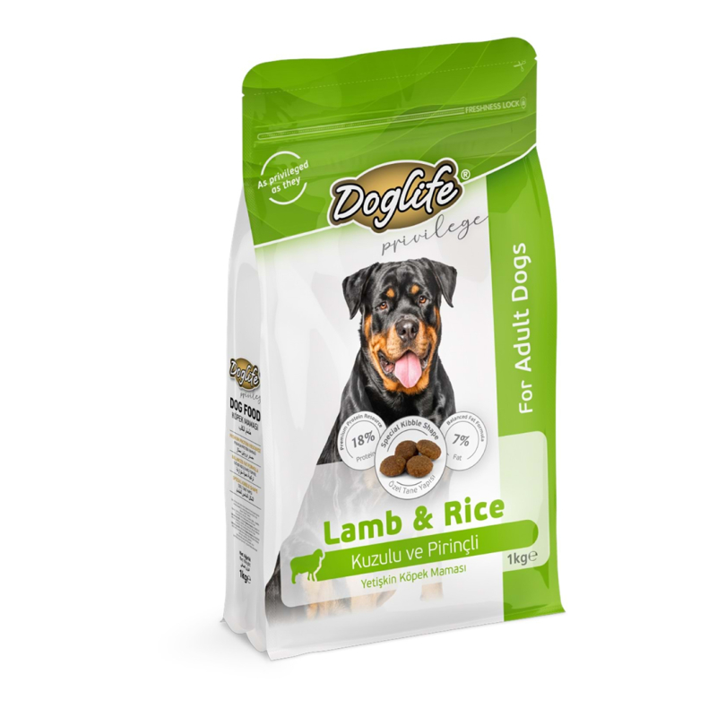 Doglife DLFD05 Kuzu Etli Yetişkin Köpek Maması 1 kg