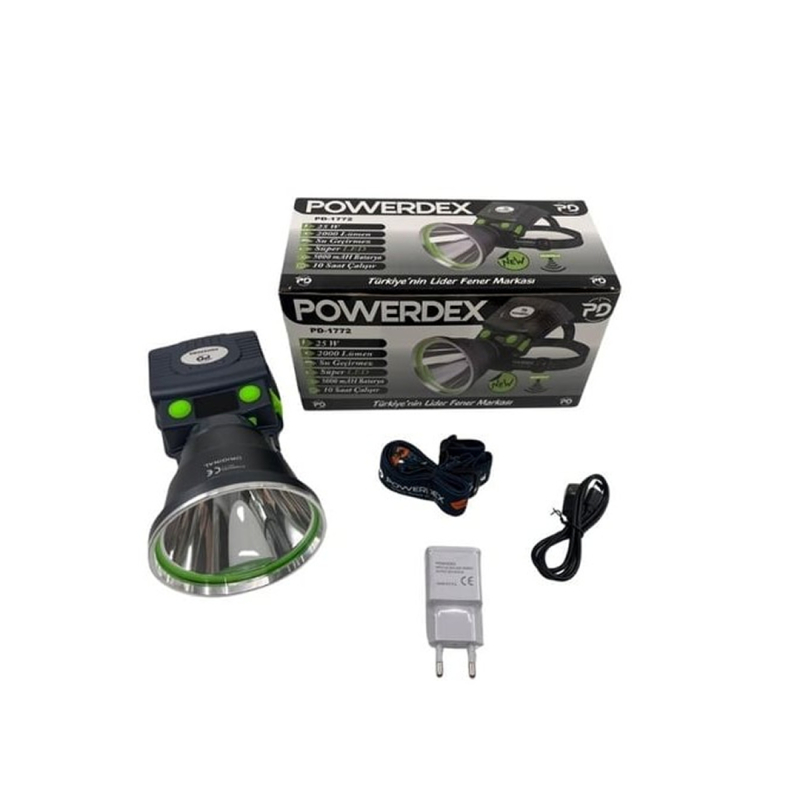 Powerdex PD-1772 Kafa Feneri 25 W 2000 Lümen