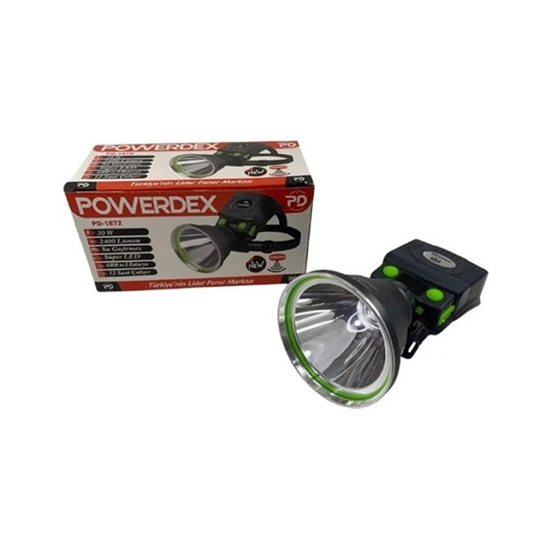 Powerdex PD-1872 Kafa Feneri 30 W 2400 Lümen