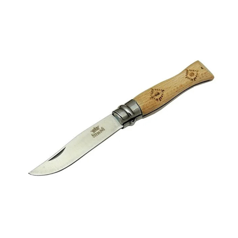 Sterling T0221 Bahçe Çakı 16 Cm - Ahşap Sap, Bilezikli, Kılıflı